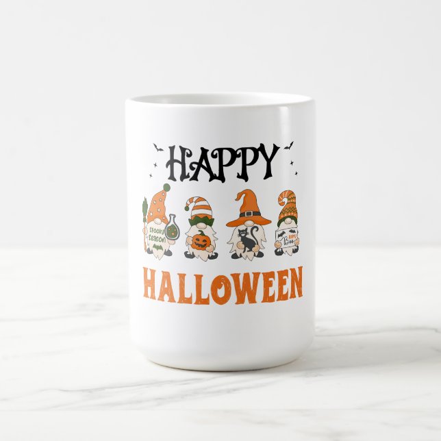 "Halloween Gnomes Happy Halloween Mug - Cute Spook (Centre)