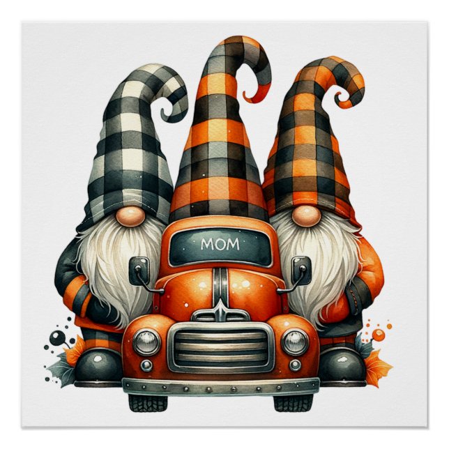 Halloween Gnomes Poster (Devant)