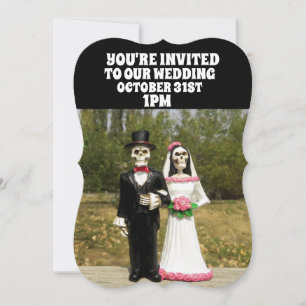 HALLOWEEN GOTHIC MARIAGE INVITATIONS PERSONNALISÉE