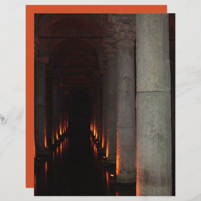 Halloween gothique Hallway to Hell Scrapbook Papie (Devant / Derrière)