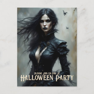 Halloween gothique Nuit de Mystère Invitation