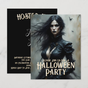 Halloween gothique Nuit de Mystère Invitation