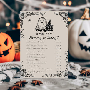 Halloween Gothique Vintage Devinez Maman ou Papa