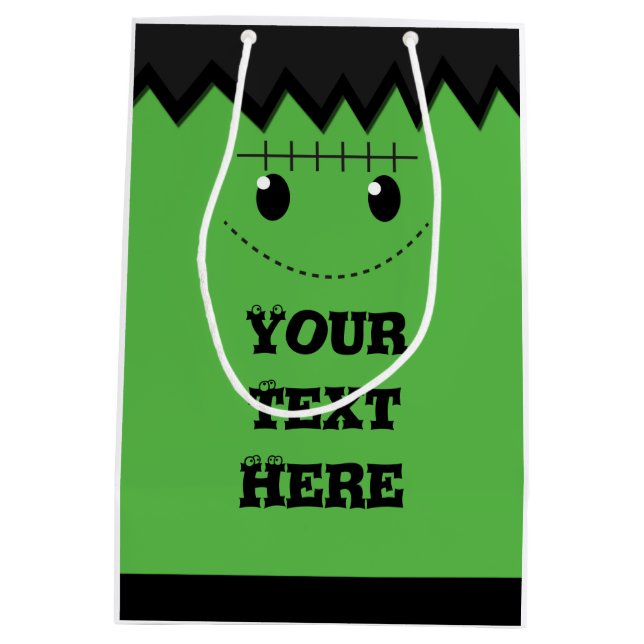 Halloween Green Frankenstein mignon Sac personnali (Dos)