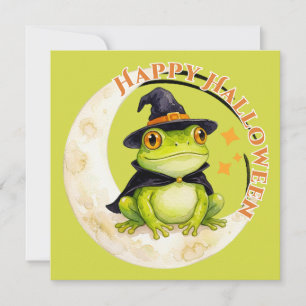 Halloween Grenouille Mignonne Crapaud Sorcière
