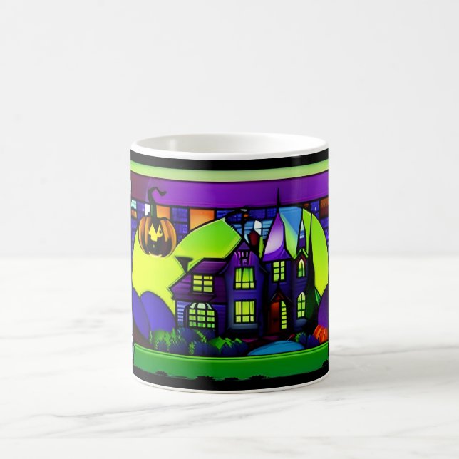 Halloween Haunted House Mug (Centre)