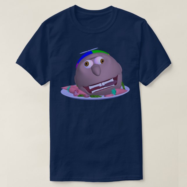Halloween Head on a Plate Johnny T-shirt (Design devant)