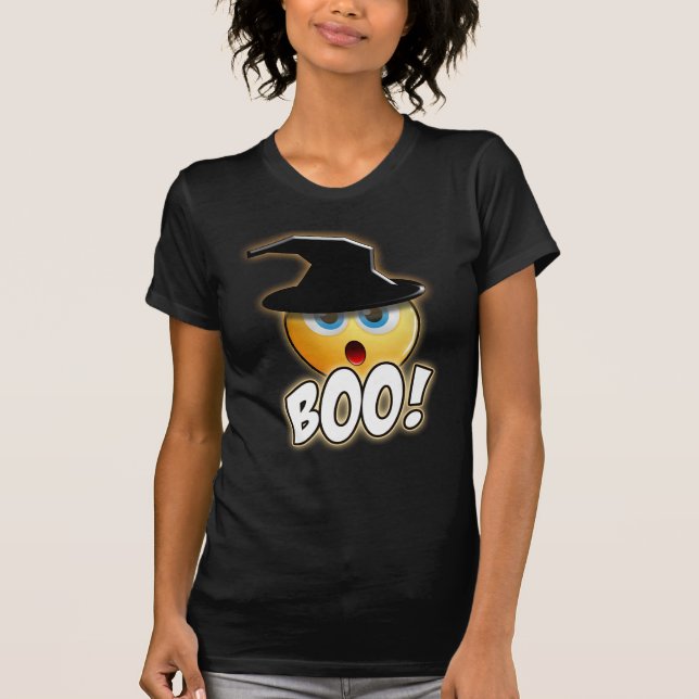 Halloween heureux huent - le T-shirt drôle de (Devant)