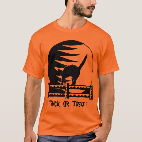 Halloween heureux - orange de des bonbons ou un t-shirt