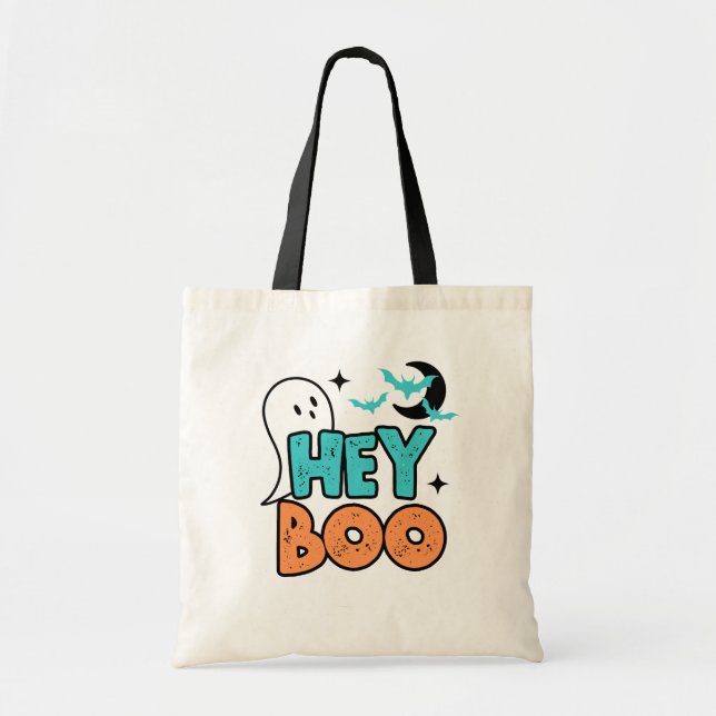 Halloween Hey Boo Ghost Kids Candy Sac fourre-tout (Devant)