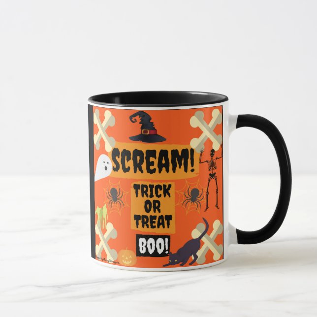 Halloween huent ! Noir tasse combinée de 11 onces (Droite)