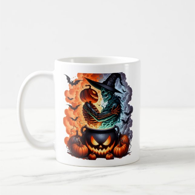 Halloween Hugs Café Mug (Gauche)