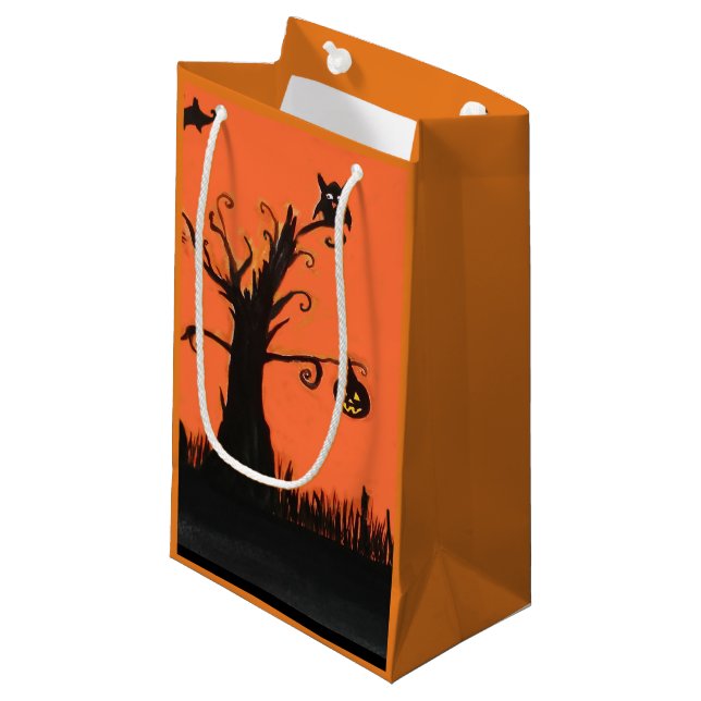 Halloween Illustration personnalisé sac cadeau (Devant Angle)