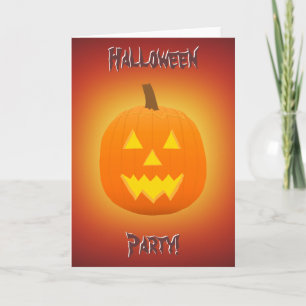 Halloween : Jack-O-Lantern : Carte d'invitation