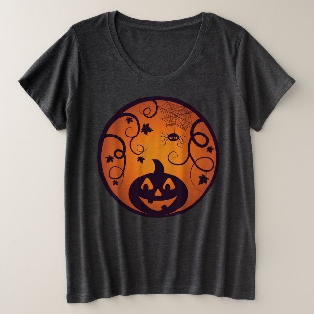 Halloween Jack-o'-lantern citrouille visage et ara (Design devant)