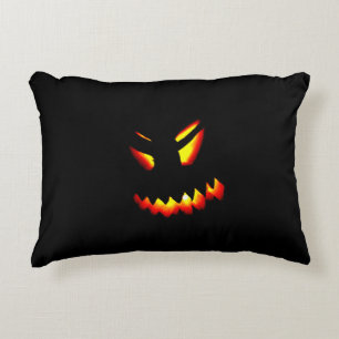 Halloween Jack-O-Lantern Coussin face 2 faces Impr
