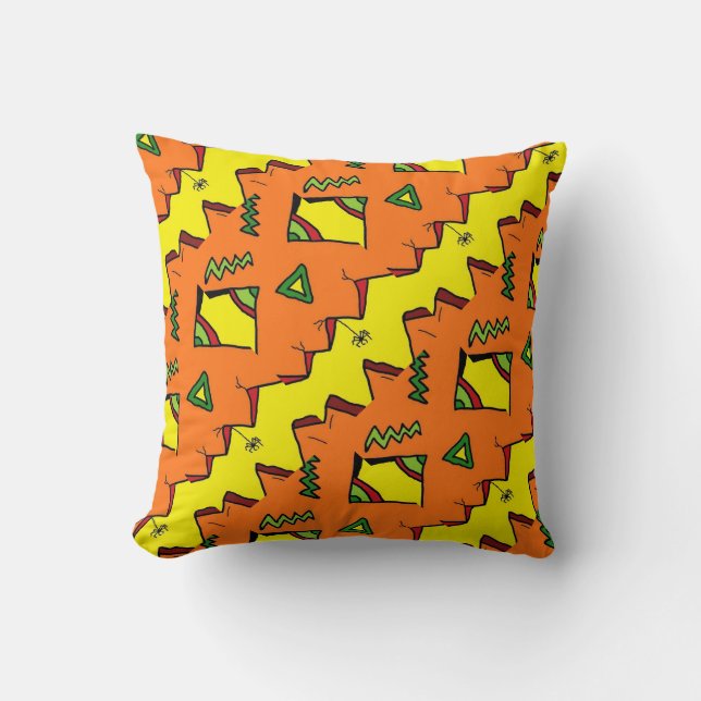 Halloween Jack-O-Lantern & Spider Coussin Polyeste (Recto)