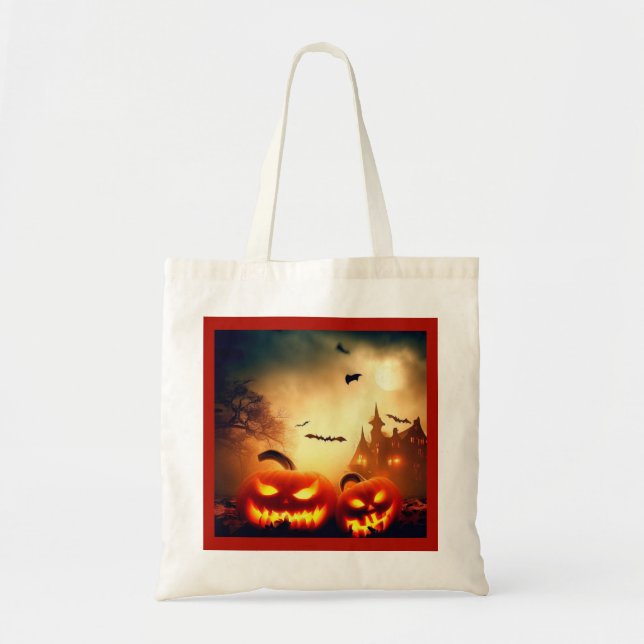 Halloween - Jack-O-Lanterns 8 Sacs fourre-tout (Devant)