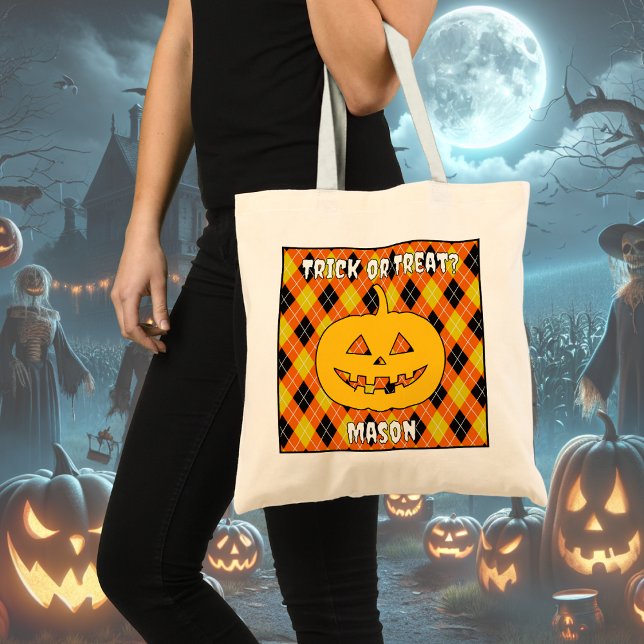 Halloween Jacquard Sac à coller ou à traiter avec  (Créateur téléchargé)