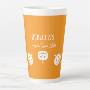 Halloween Jaune Orange Citrouille Épice Latte Mug