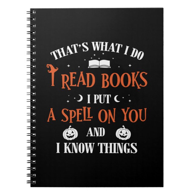 Halloween Je T'Écris Et Lis Des Livres Anniversair (Devant)