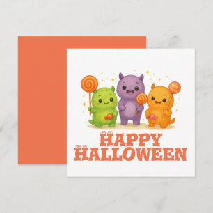 Halloween Kawaii Monsters & Lollipops