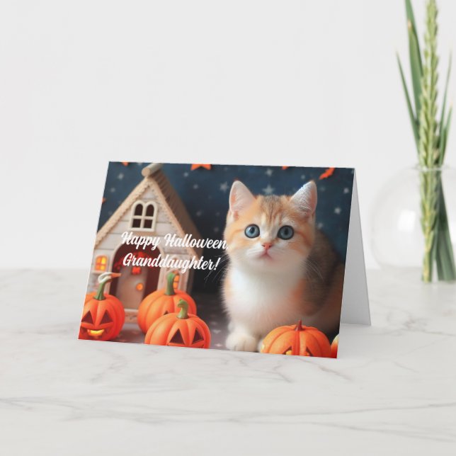 HALLOWEEN KITTY POUR LA CARTE GRAND-FILLE (Devant)