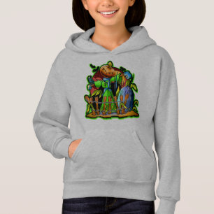 Halloween Lady Scarecrow Citrouille Head RIP Bats