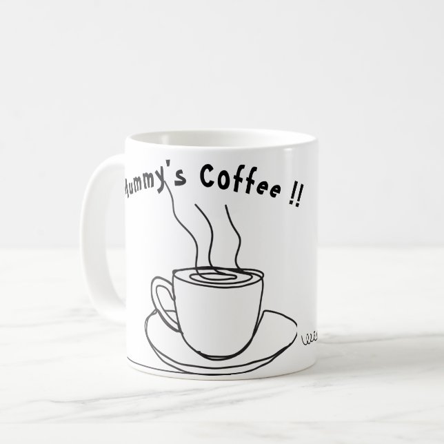 Halloween le café de maman payant ☕ Mug (Devant gauche)