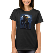 Halloween - le T-shirt de femmes de cavalier sans