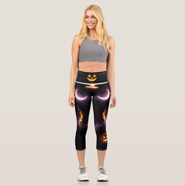 Halloween Leggings - Festive Éffrayante et amusant (Recto)