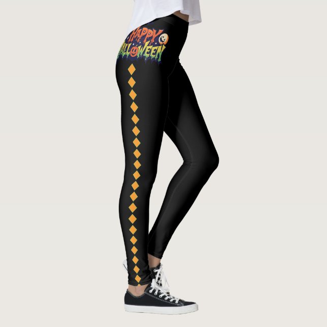 Halloween leggings rayés sorciers (Droite)