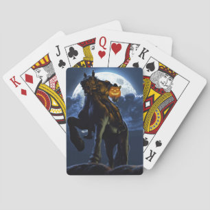 Halloween - les cartes de jeu de cavalier sans