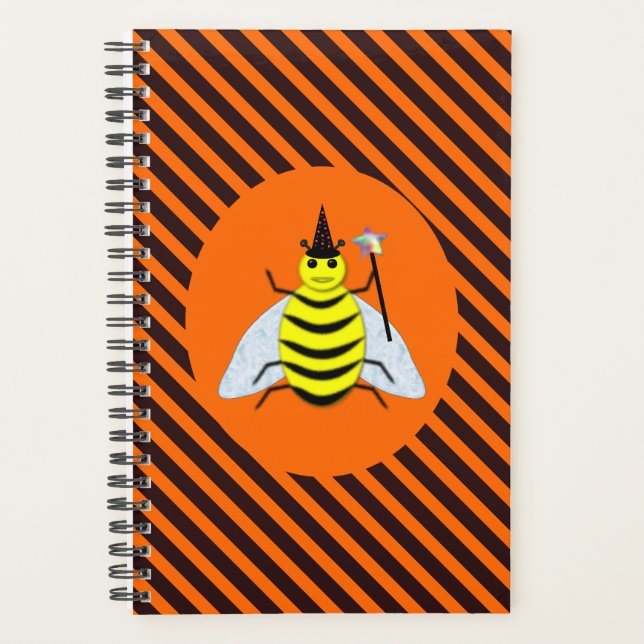 Halloween Magic Bee Witch Orange et Black Stripes (Devant)