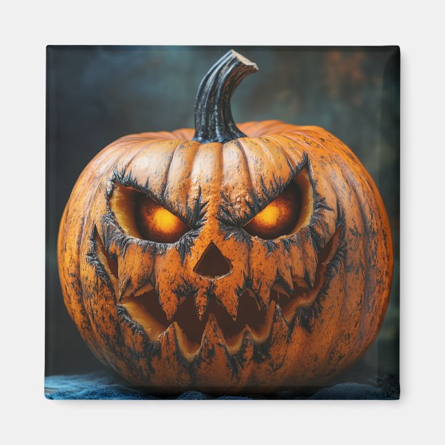 Halloween Magnet Citrouille d'horreur (Devant)