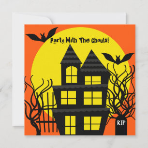 Halloween Maison hantée Invitation personnalisée