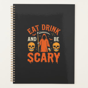 Halloween Manger Boire Être Effrayant Reaper Desig