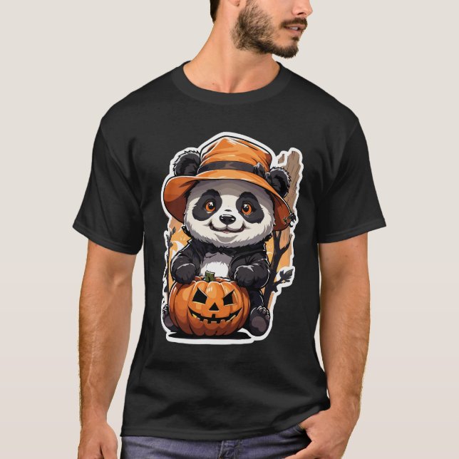 Halloween mignonne ours avec T-shirt Casquette (Devant)