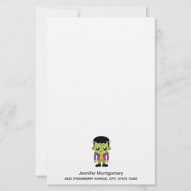 Halloween monstre Frankenstein Green (Devant)