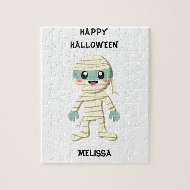HALLOWEEN "MUMMY" ENFANTS PUZZLE PERSONNALISÉ. (Vertical)