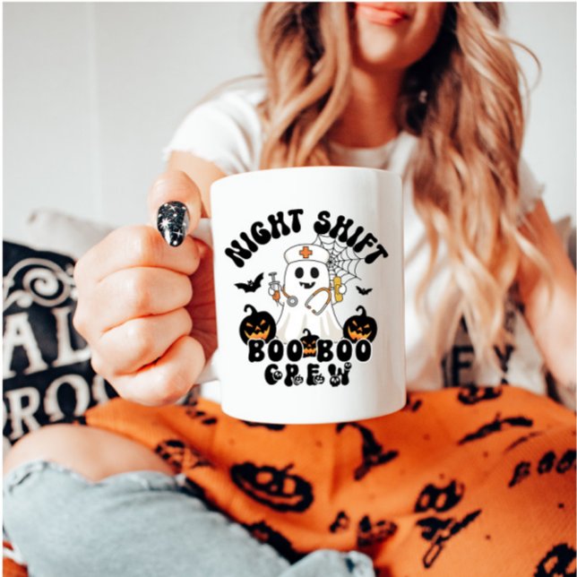 Halloween Nurse Mug - Night Shift BOO BOO Crew (Créateur téléchargé)