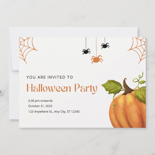 Halloween orange et beige (Devant)