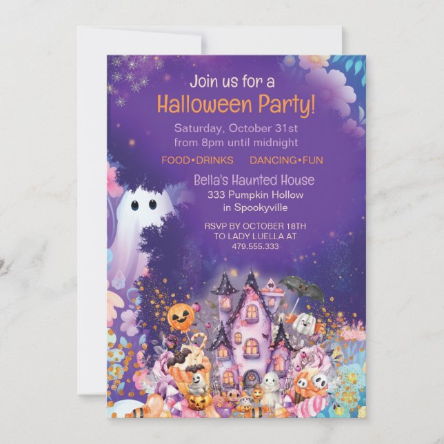 HALLOWEEN PARTY INVITATION (Devant)