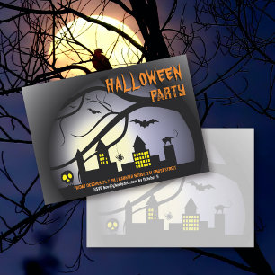 Halloween paysage urbain adulte Fête Invitation