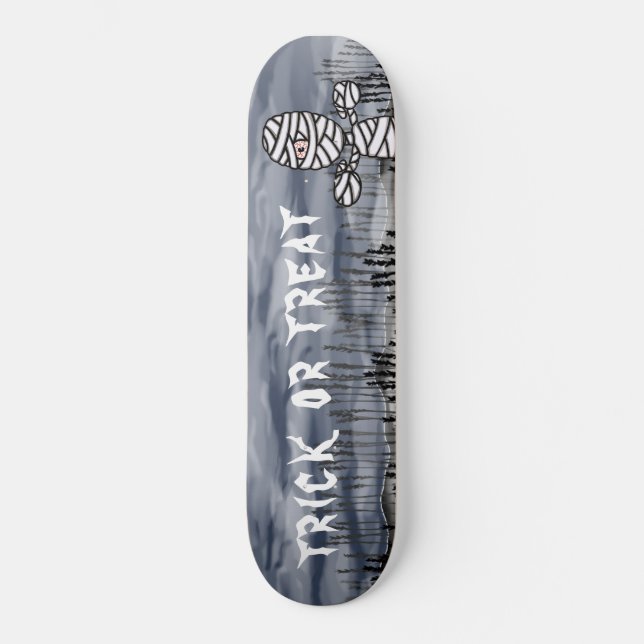 Halloween personnalisé Horror Mummy Skateboard (Recto)