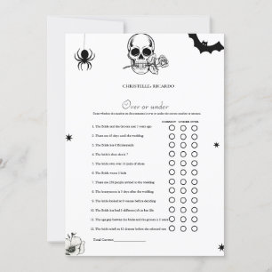 Halloween Plus ou sous la nage jeu de douche Carte