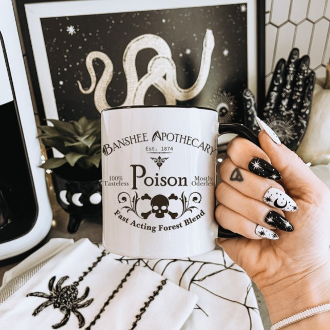 Halloween Poison Mug, Halloween Mug, Goth Mug (Créateur téléchargé)