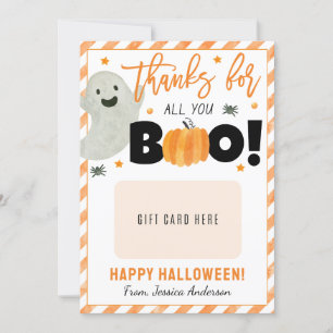 Halloween Professeur Appréciation Titulaire Carte 