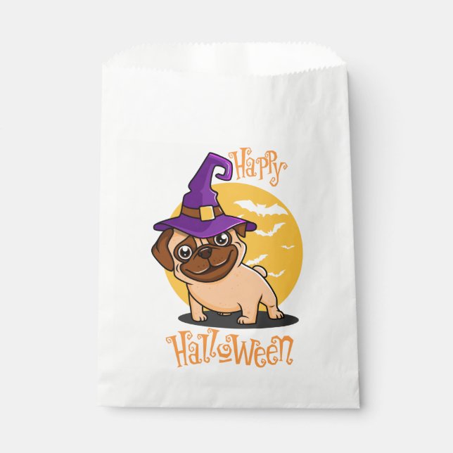 Halloween Puggy Favoriser les sacs (Devant)
