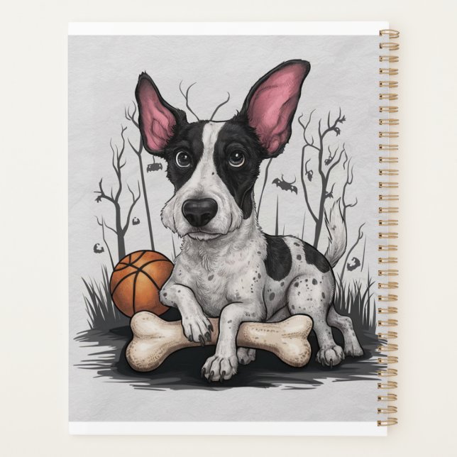 Halloween rapide : Chien tacheté avec basket-ball (Dos)